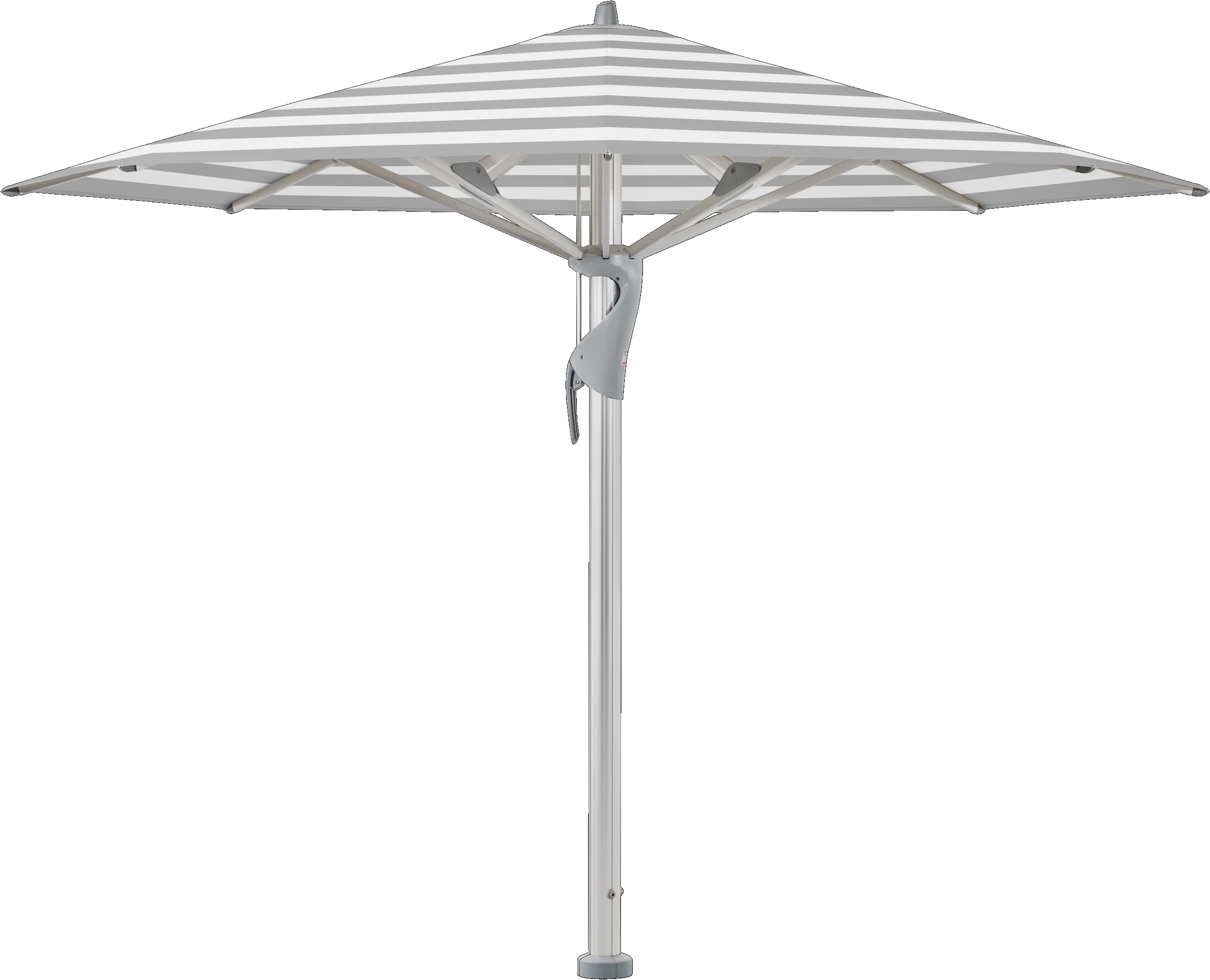 CASTELLO Pro - 350 / rund / 5 / Grey Stripe / ohne / Natureloxiertes Aluminium