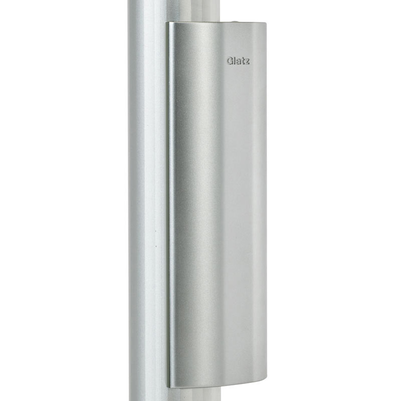FORTELLO LED - 300x300 / quadratisch / 2 / Off white / ohne Volant / Natureloxiertes Aluminium