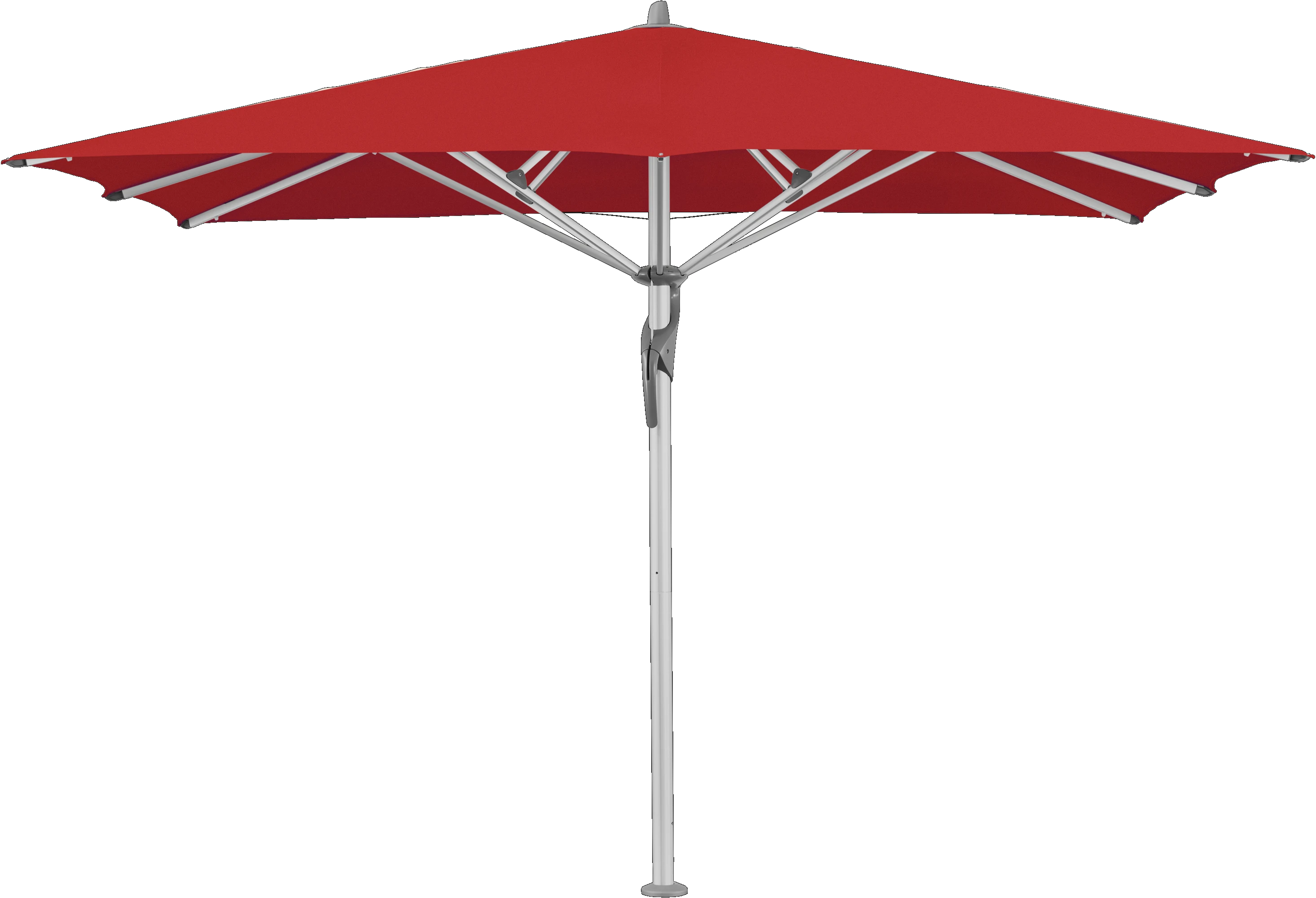 FORTELLO - 400x300 / rechteckig / 4 / Carmine / ohne / Natureloxiertes Aluminium
