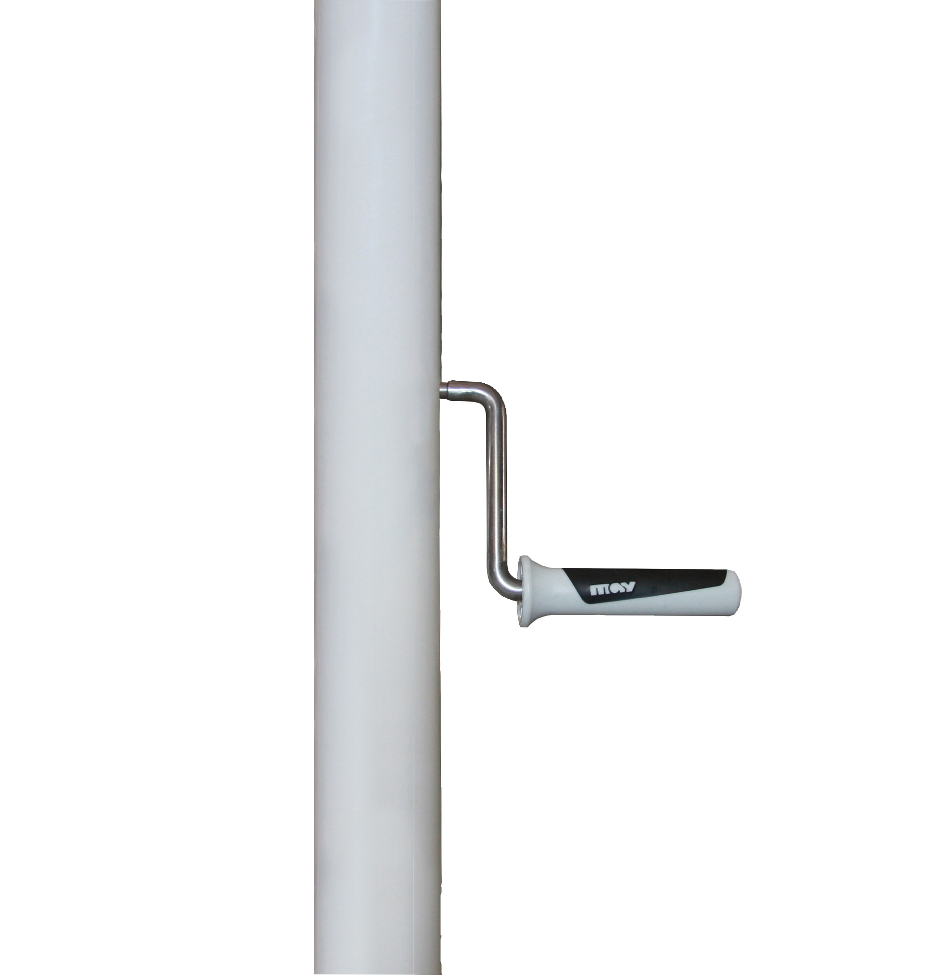 Filius mit Kurbel FK - 300 / rund / MayTex-Poly / moosgrün / ohne Volant / RAL 8019 graubraun
